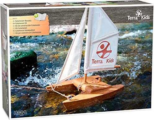 HABA 306315 - Terra Kids Katamaran-Bausatz, Bastel- und Hobbyset von HABA