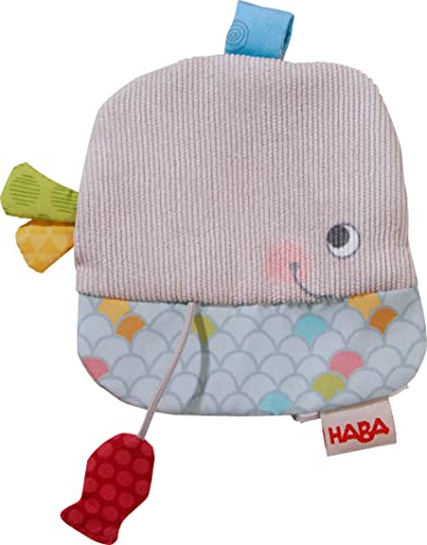 HABA 306471 - Knistertuch Wal Multifunktionsspielzeug ab 0 Jahren Mehrfarbig von HABA