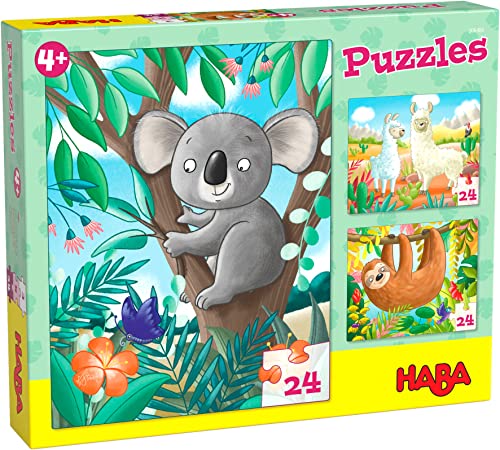 HABA 306480 - Puzzles Koala, Faultier & Co., Puzzle ab 4 Jahren von HABA