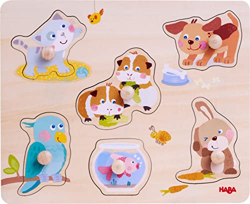 HABA 306541 - Greifpuzzle Haustiere, ab 12 Monaten, Bunt von HABA