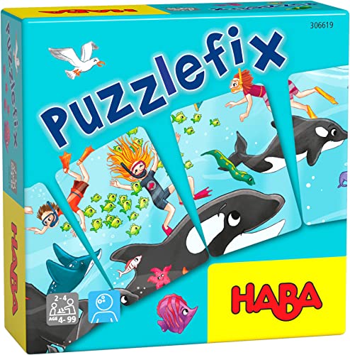 HABA 306619 - Puzzlefix, Mitbringspiel ab 4 Jahren, Bunt von HABA