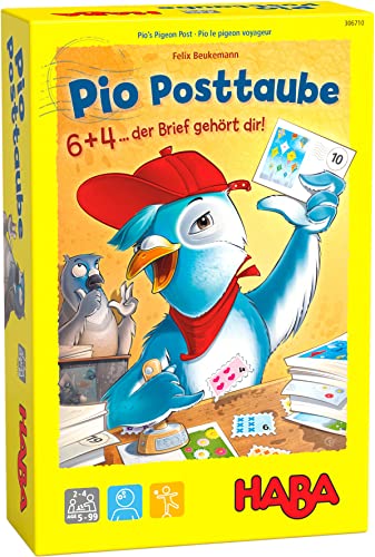 HABA 306710 - Pio Posttaube, Legespiel ab 5 Jahren, Bunt von HABA