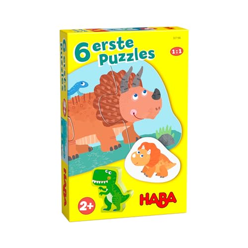 HABA 6 Erste Puzzles Dinos, Dino-Puzzles, für Kleinkinder und Kinder ab 2 Jahren HABA 6 Erste Puzzles Dinos, Dino-Puzzles, für Kleinkinder und Kinder ab 2 Jahren von HABA