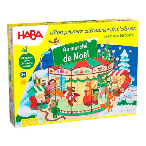 HABA Adventskalender - Auf dem Weihnachtsmarkt - 24 liebevoll gestaltete Holzfiguren und ein Spieldekor in 3D - für Kinder ab 2 Jahren HABA Adventskalender - Auf dem Weihnachtsmarkt - 24 liebevoll gestaltete Holzfiguren und ein Spieldekor in 3D - für Kinder ab 2 Jahren von HABA