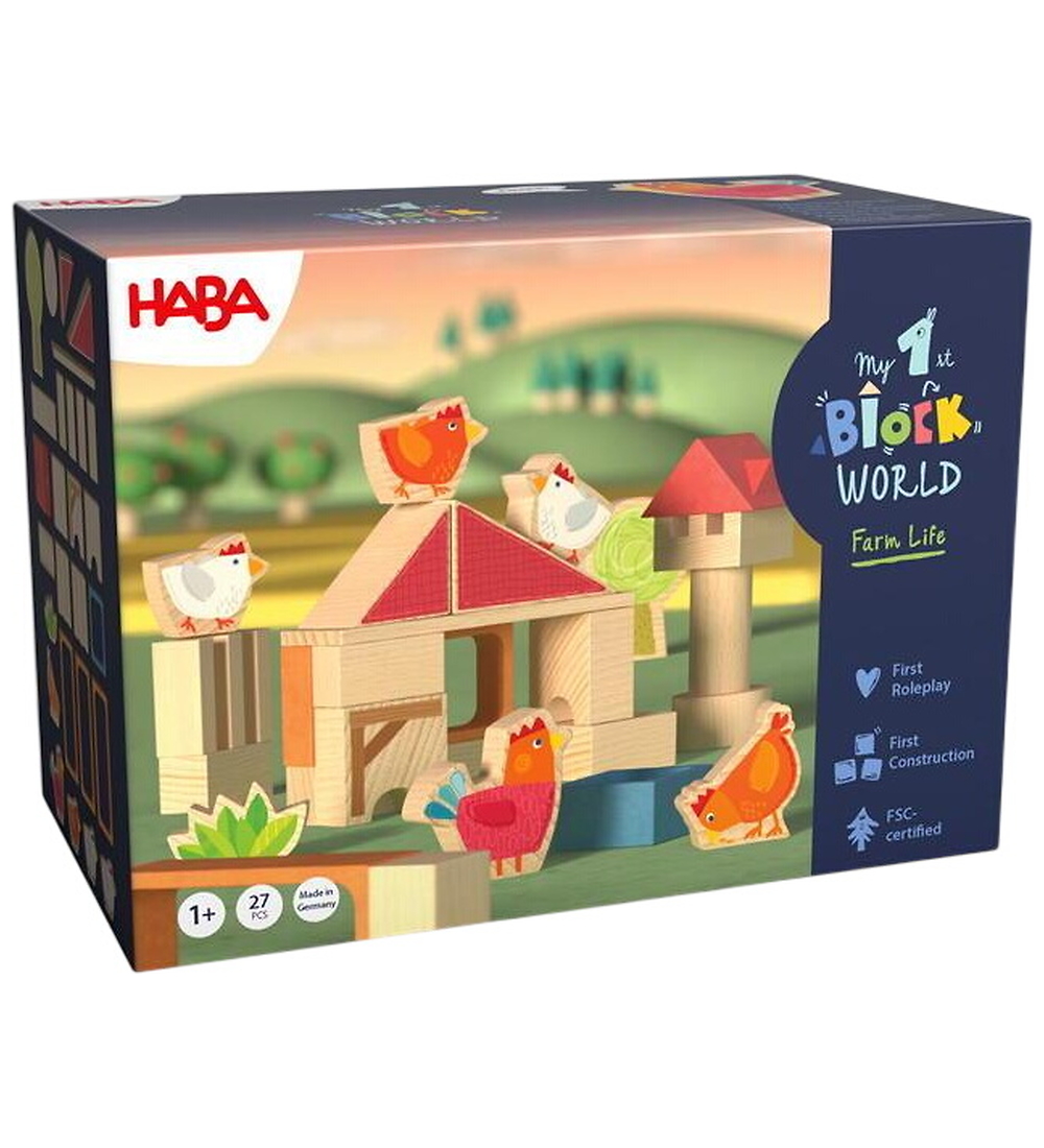 HABA Bauklötze - My First Blockwelt - Farm Life - Huhn C - HABA - One Size - Klötze von HABA