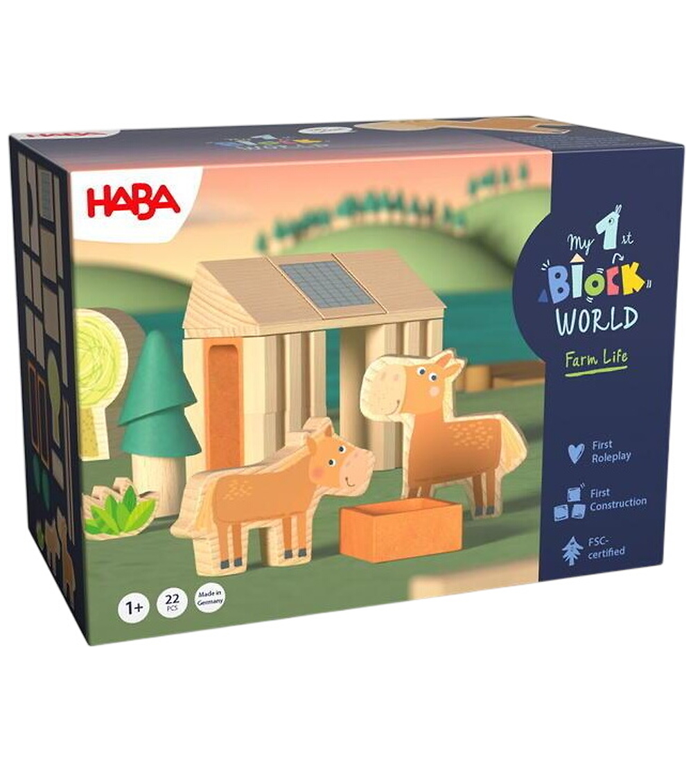 HABA Bauklötze - My First Blockwelt - Farm Life - Pony Farm - HABA - One Size - Klötze HABA Bauklötze - My First Blockwelt - Farm Life - Pony Farm - HABA - One Size - Klötze von HABA