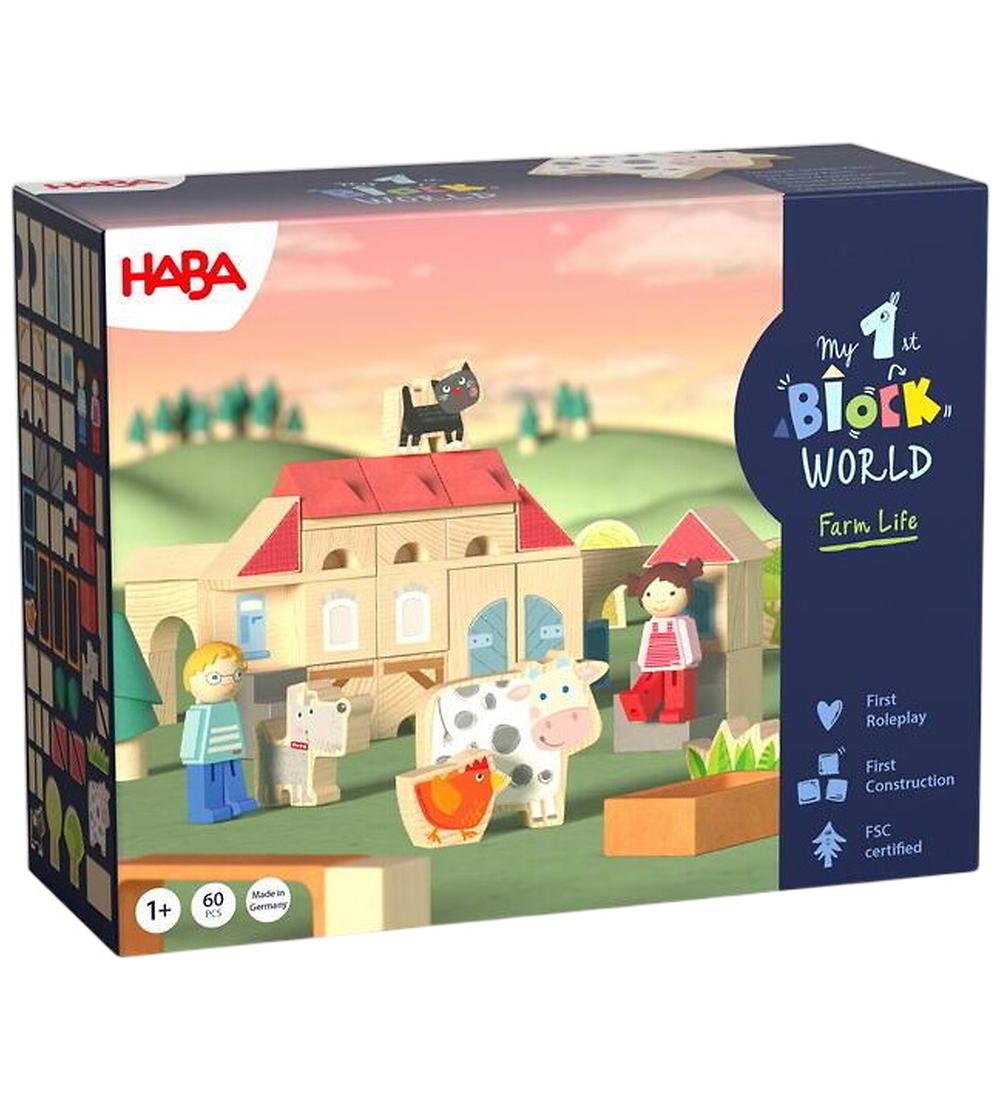 HABA Bauklötze - My First Blockwelt - Farm Life - Unsere geschäf - HABA - One Size - Klötze von HABA