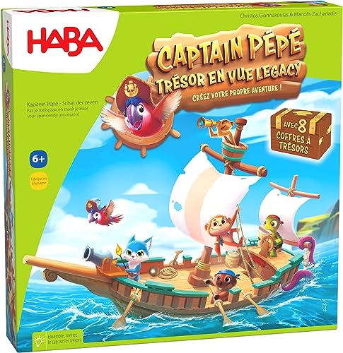 HABA - Captain Pépé – Gesellschaftsspiele – Abenteuer und Schatz – 7 Jahre und älter von HABA