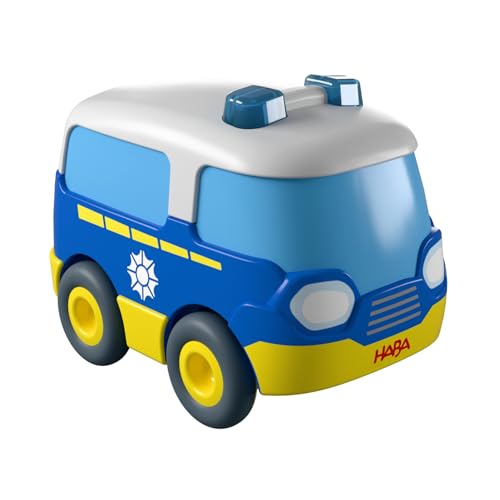 HABA Polizeibus – Spielzeugauto mit Schwungmotor ab 2 Jahren – batteriefrei, aus recyceltem Kunststoff – kompatibel mit Cars & Kullerbü-Spielbahnen – 2011867001 HABA Polizeibus – Spielzeugauto mit Schwungmotor ab 2 Jahren – batteriefrei, aus recyceltem Kunststoff – kompatibel mit Cars & Kullerbü-Spielbahnen – 2011867001 von HABA