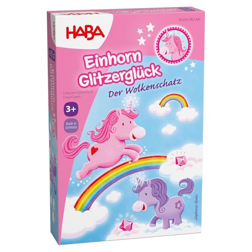 HABA Einhorn Glitzerglück – Der Wolkenschatz – Zauberhaftes Sammelspiel für Kinder ab 3 Jahren mit 60 Wolkenkristallen und 4 Einhörnern – 2012230001 HABA Einhorn Glitzerglück – Der Wolkenschatz – Zauberhaftes Sammelspiel für Kinder ab 3 Jahren mit 60 Wolkenkristallen und 4 Einhörnern – 2012230001 von HABA