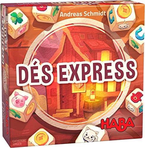 HABA - Express-Würfel – Gesellschaftsspiel für Kinder – Schnelligkeit und Dynamik – Spiel zum Mitnehmen – 305293 von HABA