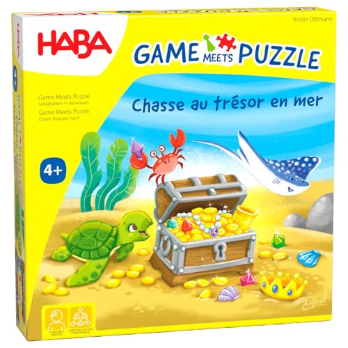 HABA Game & Puzzle - Auf der Suche nach Schatz im Ozean - Die perfekte Kombination für Spiele- und Puzzlefans - 2011723002 HABA Game & Puzzle - Auf der Suche nach Schatz im Ozean - Die perfekte Kombination für Spiele- und Puzzlefans - 2011723002 von HABA