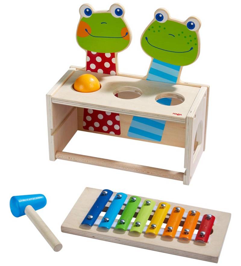 HABA Hammerspiele/Xylophon - Frösche - Natur/Mehrfarbig - HABA - One Size - Musikinstrumente HABA Hammerspiele/Xylophon - Frösche - Natur/Mehrfarbig - HABA - One Size - Musikinstrumente von HABA