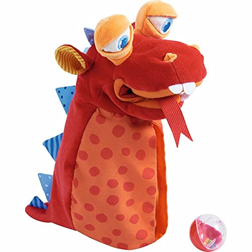 HABA 302926 Plüschtier - Plüschtiere (Spielzeugdrache, Mehrfarbig, Polyester, 1.5 Jahre(e), 200 mm) von HABA