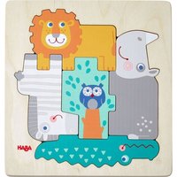 HABA - Holzpuzzle Tierisch wild, 5 Teile HABA - Holzpuzzle Tierisch wild, 5 Teile von HABA