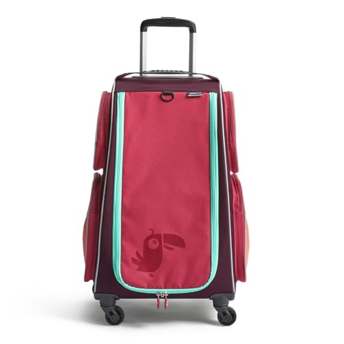 HABA Kinder-Schranktrolley Beere – Nachhaltiger Kinder-Koffer aus recyceltem Polyester, inkl. Schmutzwäschebeutel, 3 herausnehmbaren Böden, 4 Außentaschen und 4 Rollen – Ab 5 Jahren – 1442797001 HABA Kinder-Schranktrolley Beere – Nachhaltiger Kinder-Koffer aus recyceltem Polyester, inkl. Schmutzwäschebeutel, 3 herausnehmbaren Böden, 4 Außentaschen und 4 Rollen – Ab 5 Jahren – 1442797001 von HABA