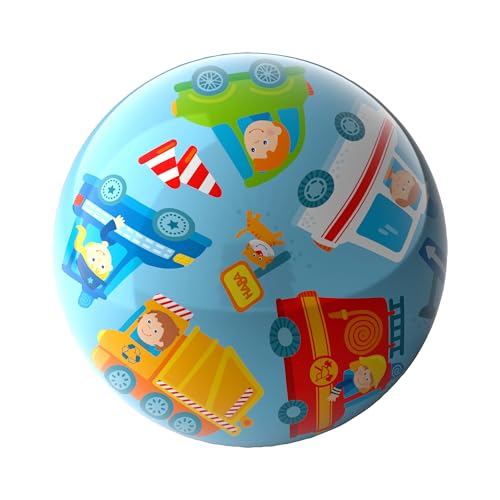 HABA Kinderball Fahrzeuge – 22 cm, mit Ventil, robuster Kunststoff, Spielball mit Polizei & Krankenwagen-Motiv, für drinnen & draußen, ab 2 Jahren – 2012746001 HABA Kinderball Fahrzeuge – 22 cm, mit Ventil, robuster Kunststoff, Spielball mit Polizei & Krankenwagen-Motiv, für drinnen & draußen, ab 2 Jahren – 2012746001 von HABA