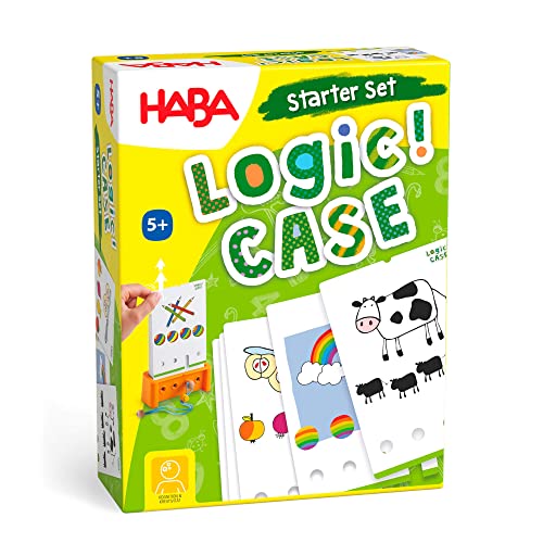 HABA Logic! CASE Starter Set 5+, Logikspiel für Kinder ab 4 Jahren, Reisespiel, 306118 von HABA