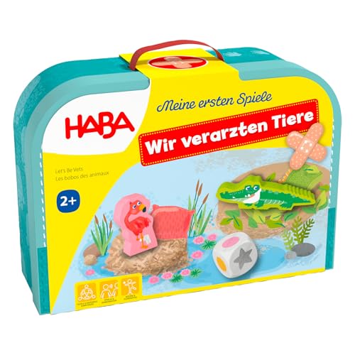 Meine ersten Spiele – Wir verarzten Tiere – Arztkoffer mit Zwei Spielideen für frühes Regelverständnis – Spielerisch Tiere pflegen – Für Kinder ab 2 Jahren – 2011719001 von HABA