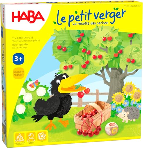HABA Petit Verger Genossenschaft für Kinder, Würfelspiel und Erinnerung, fördert die Farberkennung und Teamgeist, 3 Jahre - 003460, 003460 von HABA