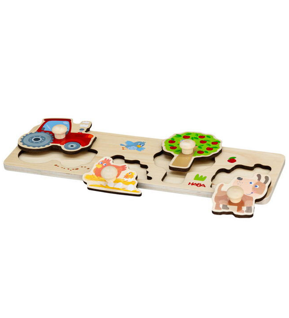 HABA Puzzlespiel - 4 Teile - Holz - Bauernhof - HABA - One Size - Puzzlespiele HABA Puzzlespiel - 4 Teile - Holz - Bauernhof - HABA - One Size - Puzzlespiele von HABA