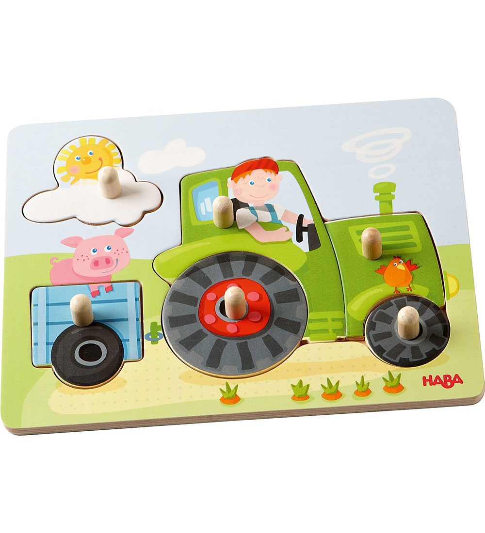 HABA Puzzlespiel - 6 Teile - Holz - Peter Farm - HABA - One Size - Puzzlespiele HABA Puzzlespiel - 6 Teile - Holz - Peter Farm - HABA - One Size - Puzzlespiele von HABA