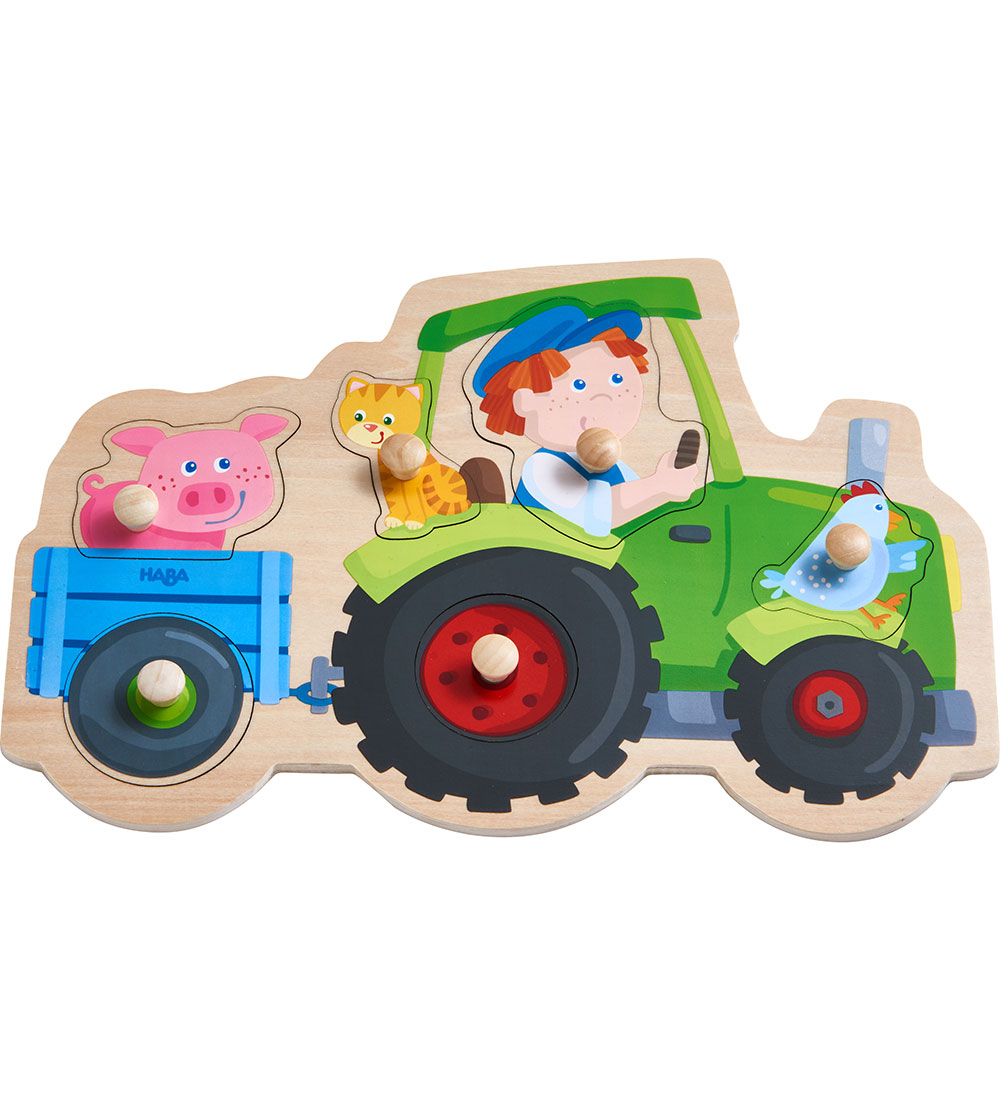 HABA Puzzlespiel - 6 Teile - Holz - Traktor - HABA - One Size - Puzzlespiele HABA Puzzlespiel - 6 Teile - Holz - Traktor - HABA - One Size - Puzzlespiele von HABA
