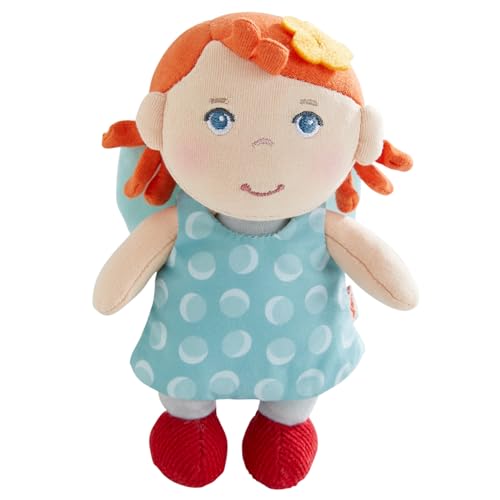 HABA Schutzengel EMI– Kuscheliges Stoffpüppchen (15 cm), ideales Willkommensgeschenk für Babys & Kleinkinder – Waschbar bei 30 °C – 2011872001 von HABA