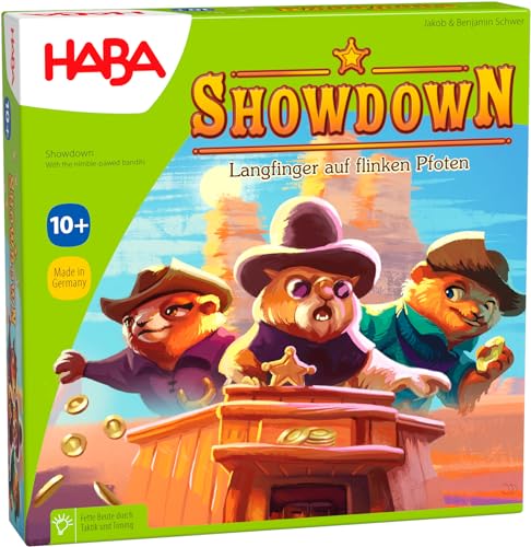 HABA Showdown Langfinger auf flinken Pfoten, Sammelspiel, ab 10 Jahren für 2-4 Spieler von HABA