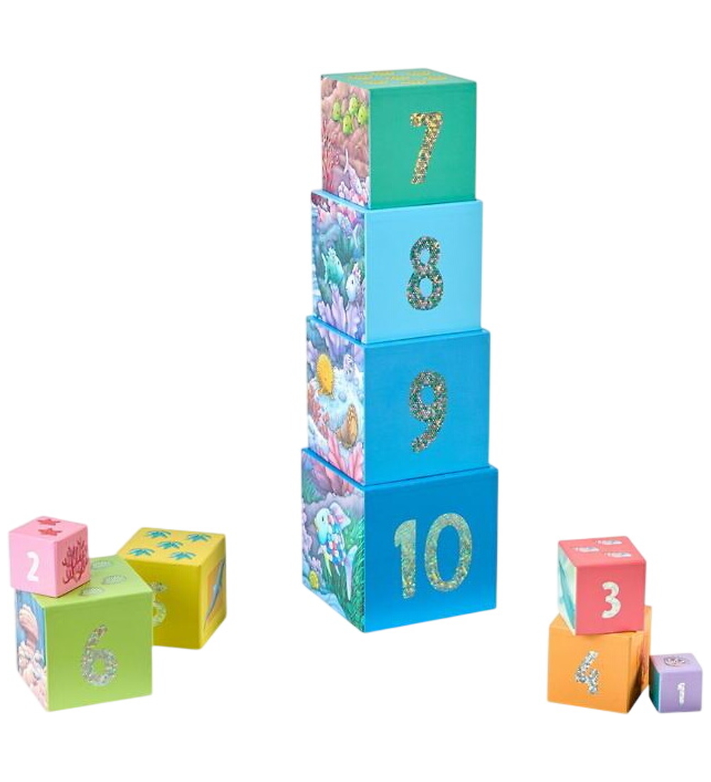 HABA Stapelklötze - Rainbow Fish Glitter Stapelturm - HABA - One Size - Bauklötze von HABA