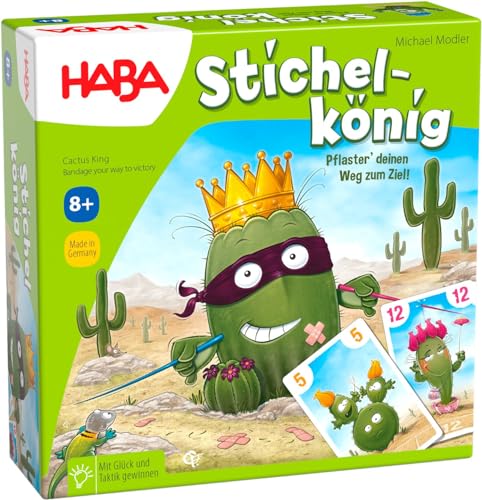 HABA Stichelkönig, Familienspiel, Kartenspiel, Spiel für Kinder ab 8 Jahren, lustiges Spiel, Made in Germany von HABA