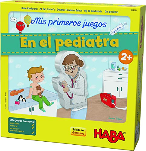 HABA Tisch, Meine erste Spiele. im Pfingstrose, Mehrfarbig (Habermass H304651 von HABA