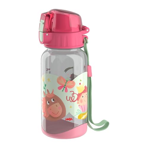 HABA Trinkflasche Prinzessin & Pferd – Kinder-Wasserflasche 400 ml, BPA-frei, mit Trageschlaufe & großer Öffnung, leicht & auslaufsicher, ab 12 Monaten – 2012444004 HABA Trinkflasche Prinzessin & Pferd – Kinder-Wasserflasche 400 ml, BPA-frei, mit Trageschlaufe & großer Öffnung, leicht & auslaufsicher, ab 12 Monaten – 2012444004 von HABA