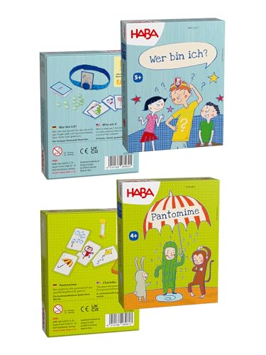 HABA Unisex Spielesammlung 2-Pack Pantomime & Wer Bin ich? - Mehrfarbig - Größe One Size HABA Unisex Spielesammlung 2-Pack Pantomime & Wer Bin ich? - Mehrfarbig - Größe One Size von HABA