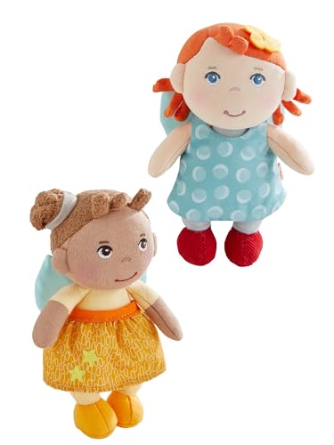 HABA Unisex Stoffpuppe 2-Pack Schutzengel im Doppelpack - Holly & EMI - Größe 19cm von HABA
