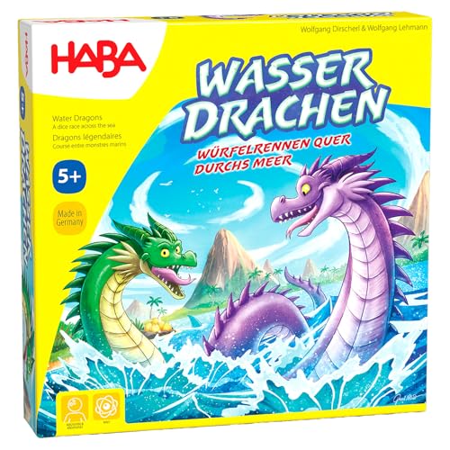 HABA Wasserdrachen – Würfel- und Taktikspiel für Kinder ab 5 Jahren – Familienspiel mit nachhaltigen Holzfiguren – Made in Germany – 1307133001 HABA Wasserdrachen – Würfel- und Taktikspiel für Kinder ab 5 Jahren – Familienspiel mit nachhaltigen Holzfiguren – Made in Germany – 1307133001 von HABA