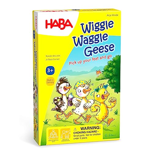 HABA Wiggle Waggle Gänse kooperatives Bewegungsspiel für Kinder ab 3 Jahren von HABA