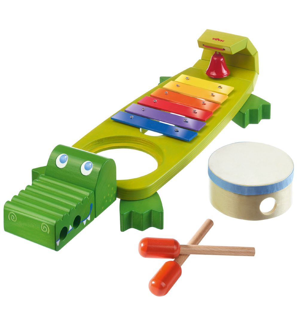 HABA Xylophon - Krokodil - Grün - HABA - One Size - Musikinstrumente von HABA
