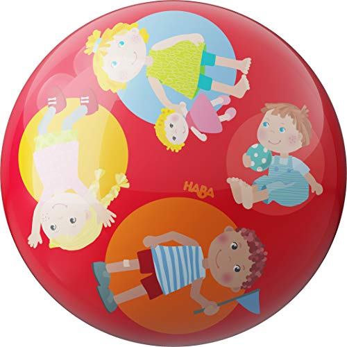 Haba 301998 - Buntball Kindergarten Freunde Spielball Ball - bunt 21 cm Vinyl für Indoor und Outdoor Aktivitäten von HABA