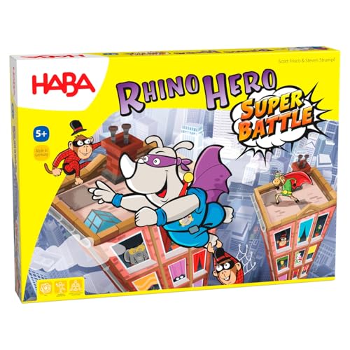 HABA Rhino Hero - Super Battle: Spannendes 3D-Stapelspiel-Duell - Stapelturm-Geschicklichkeitsspiel für Kinder ab 5 Jahren - Spiel des Jahres 2018-1302808001 HABA Rhino Hero - Super Battle: Spannendes 3D-Stapelspiel-Duell - Stapelturm-Geschicklichkeitsspiel für Kinder ab 5 Jahren - Spiel des Jahres 2018-1302808001 von HABA