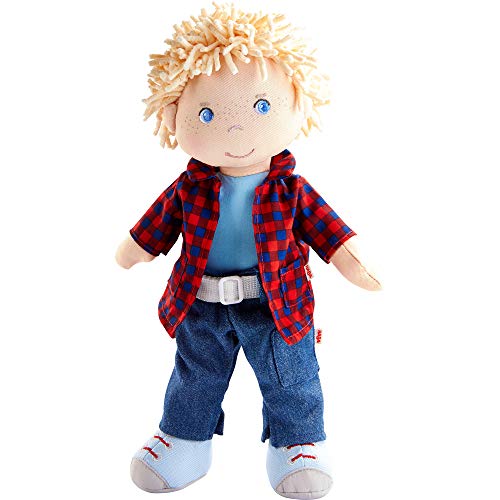 Haba 302843 - Puppe Nick, Weich- und Stoffpuppe ab 18 Monaten, mit Kleidung und Haaren, 30 cm Haba 302843 - Puppe Nick, Weich- und Stoffpuppe ab 18 Monaten, mit Kleidung und Haaren, 30 cm von HABA