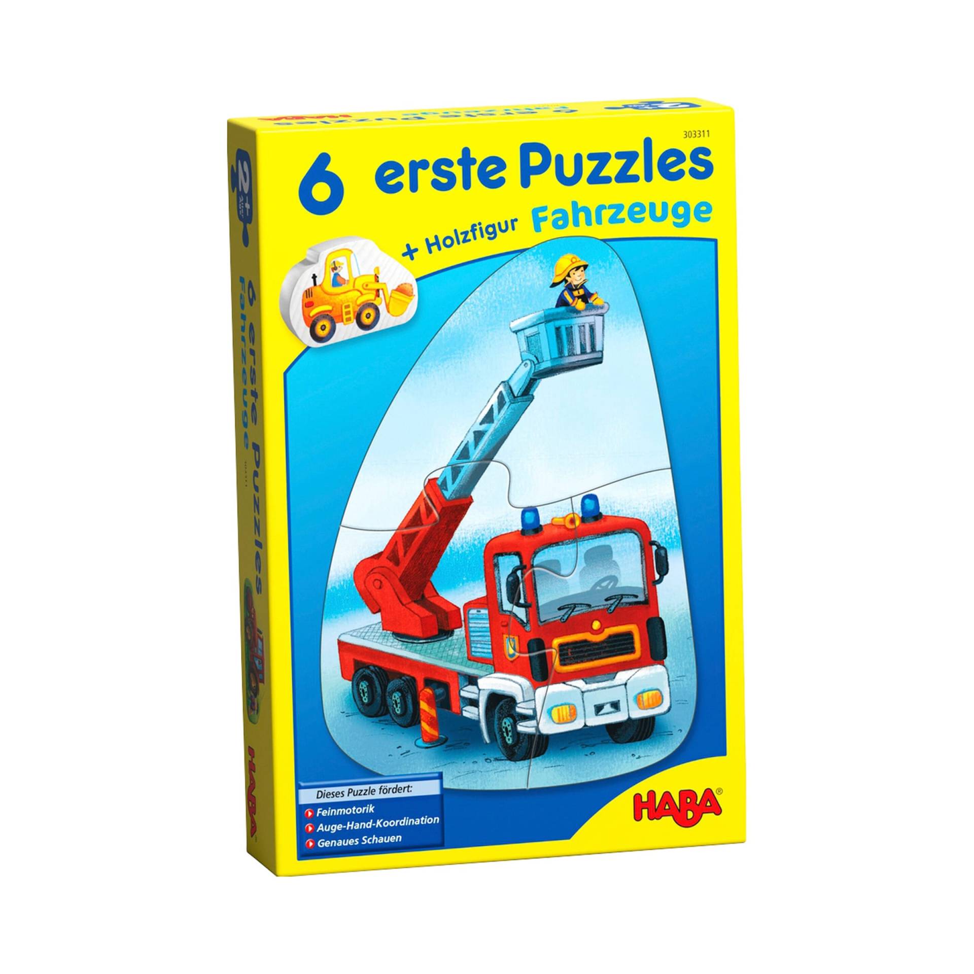 Haba 6 erste Puzzles - Fahrzeuge von HABA