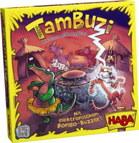 Haba 7180 - Tambuzi - Letzten trifft der Blitz, Geschicklichkeitsspiel von HABA