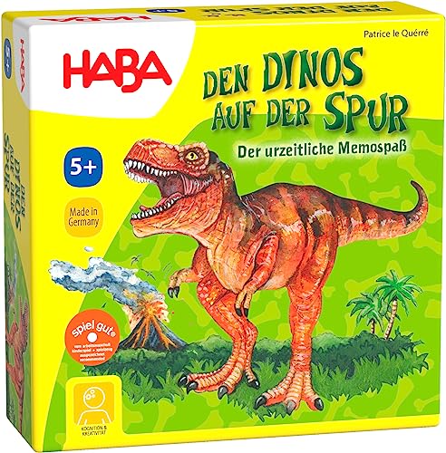 Haba 7591 - Den Dinos auf der Spur, Legespiel von HABA