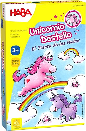 HABA 301771 - Einhorn Funkeln Der Schatz der Wolken, Kinderspiel für Kinder ab 3 Jahren von HABA