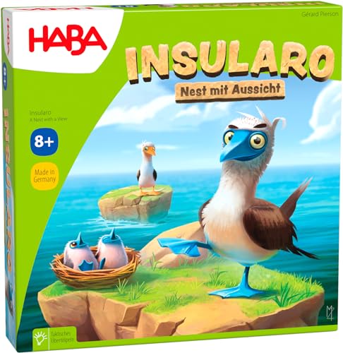 Haba Insularo - Tierisches Strategiespiel für die ganze Familie - Spielbar ab 8 Jahren - Brettspiel für 2-5 Spieler - Spieldauer: 20 Minuten - 2010903001 von HABA