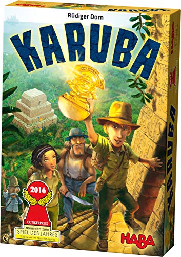 Haba -Karuba, Mehrfarbiges Brettspiel (301895), Verpackung kann variieren, spanische Version von HABA