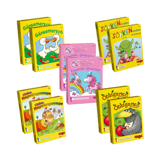 Kartenspiel-Set für Kinder, 2x5 beliebte Klassiker von HABA 