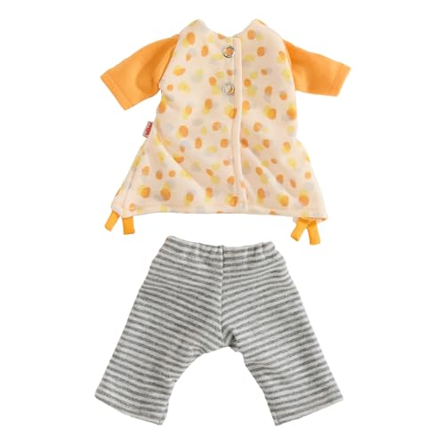 HABA Kleiderset Summer Feeling – 2-teiliges Puppen-Outfit mit Kleid & Leggings für 30 cm Stoffpuppen – Anziehkleidung für Puppen ab 18 Monaten – waschbar bei 30 °C – 2011861001 von HABA