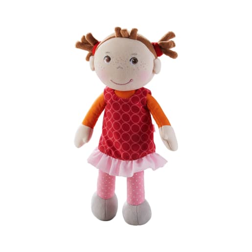 Kuschelpuppe Mirka, 25 cm große Stoffpuppe von HABA 